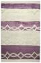 Judy Ross Hand-Knotted Custom Wool Acrobat Rug cream/grape silk/cream silk