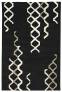 Judy Ross Hand-Knotted Custom Wool Arbor Rug black/cream/oyster