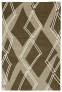 Judy Ross Hand-Knotted Custom Wool Argyle Rug oyster/pecan/cream