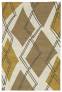 Judy Ross Hand-Knotted Custom Wool Argyle Rug parchment/blonde/ochre/iron