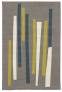 Judy Ross Hand-Knotted Custom Wool Bars Rug silver/pollen/cream/slate