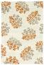 Judy Ross Hand-Knotted Custom Wool Bouquet Rug cream/melon/blonde silk