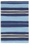 Judy Ross Hand-Knotted Custom Wool Cabana Rug navy/powder blue/cream/cornflower