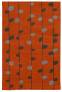 Judy Ross Hand-Knotted Custom Wool Calendar Rug coral/graphite/silver