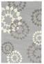 Judy Ross Hand-Knotted Custom Wool Carousel Rug ice/silver/cream/silver silk