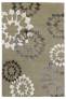 Judy Ross Hand-Knotted Custom Wool Carousel Rug oyster/fig silk/cream silk/pewter silk