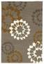 Judy Ross Hand-Knotted Custom Wool Carousel Rug pewter/iron/auburn/cream