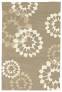 Judy Ross Hand-Knotted Custom Wool Carousel Rug putty/parchment/coffee silk