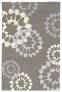 Judy Ross Hand-Knotted Custom Wool Carousel Rug silver/ice/cream/ice silk