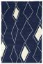 Judy Ross Hand-Knotted Custom Wool Cascade Rug midnight/parchment silk