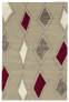 Judy Ross Hand-Knotted Custom Wool Cascade Rug oyster/iron silk/parchment silk/rouge