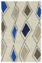 Judy Ross Hand-Knotted Custom Wool Cascade Rug parchment/midnight/marine/iron/oyster
