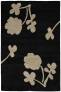 Judy Ross Hand-Knotted Custom Wool Clover Rug black/blonde