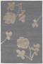 Judy Ross Hand-Knotted Custom Wool Clover Rug cadet/smoke silk