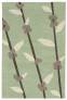 Judy Ross Hand-Knotted Custom Wool Coffee Tree Rug celery/parchment/smoke/iron