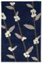 Judy Ross Hand-Knotted Custom Wool Coffee Tree Rug midnight/smoke silk/parchment silk/iron