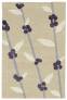 Judy Ross Hand-Knotted Custom Wool Coffee Tree Rug wheat/ice/grape silk/cream