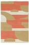 Judy Ross Hand-Knotted Custom Wool Composition Rug cream/clove/guava