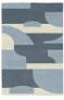 Judy Ross Hand-Knotted Custom Wool Composition Rug cream/denim/powder blue