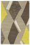 Judy Ross Hand-Knotted Custom Wool Diamonds Rug oyster/yellow/iron silk/parchment