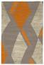 Judy Ross Hand-Knotted Custom Wool Diamonds Rug smoke/oyster silk/melon