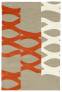 Judy Ross Hand-Knotted Custom Wool DNA Rug oyster/coral silk/cream
