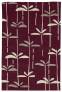 Judy Ross Hand-Knotted Custom Wool Dragonfly Rug burgundy/parchment/smoke silk