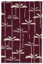 Judy Ross Hand-Knotted Custom Wool Dragonfly Rug burgundy/parchment/smoke silk