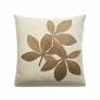 Judy Ross Textiles Hand-Embroidered Chain Stitch Fauna Throw Pillow bark