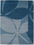 Judy Ross Hand-Knotted Custom Wool Fauna Rug powder blue/slate/fog