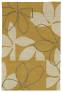 Judy Ross Hand-Knotted Custom Wool Flora Rug curry/cream/dark grey