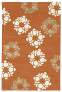 Judy Ross Hand-Knotted Custom Wool Gem Rug chutney/cream/blonde silk