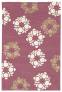 Judy Ross Hand-Knotted Custom Wool Gem Rug misty pink/cream/blonde silk