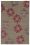 Judy Ross Hand-Knotted Custom Wool Gem Rug pewter/claret silk/mulberry silk