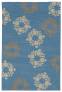Judy Ross Hand-Knotted Custom Wool Gem Rug sky blue/putty/smoke