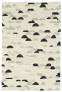 Judy Ross Hand-Knotted Custom Wool Glitter Rug cream/black/smoke silk