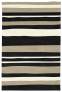 Judy Ross Hand-Knotted Custom Wool Horizon Rug black/oyster/cream