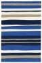 Judy Ross Hand-Knotted Custom Wool Horizon Rug cream/marine/oyster/navy