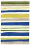 Judy Ross Hand-Knotted Custom Wool Horizon Rug cream/oyster silk/lime/yellow/marine