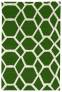 Judy Ross Hand-Knotted Custom Wool Jalli Rug asparagus/cream silk