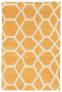 Judy Ross Hand-Knotted Custom Wool Jalli Rug canteloupe silk/ivory
