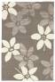 Judy Ross Hand-Knotted Custom Wool Lilies Rug smoke/smoke silk/cream