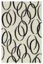 Judy Ross Hand-Knotted Custom Wool Links Rug cream/black