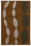 Judy Ross Hand-Knotted Custom Wool Necklace Rug russet/smoke silk/dark fig