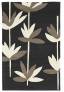 Judy Ross Hand-Knotted Custom Wool Palm Rug black/pewter silk/cream