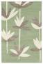 Judy Ross Hand-Knotted Custom Wool Palm Rug celery/cream/smoke silk