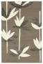 Judy Ross Hand-Knotted Custom Wool Palm Rug pewter/cream/dark fig silk