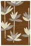 Judy Ross Hand-Knotted Custom Wool Palm Rug russet/parchment/smoke silk