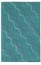 Judy Ross Hand-Knotted Custom Wool Parade Rug azure/spearmint/aubergine