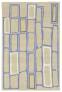 Judy Ross Hand-Knotted Custom Wool Procession Rug wheat/cornflower/cream/silver silk